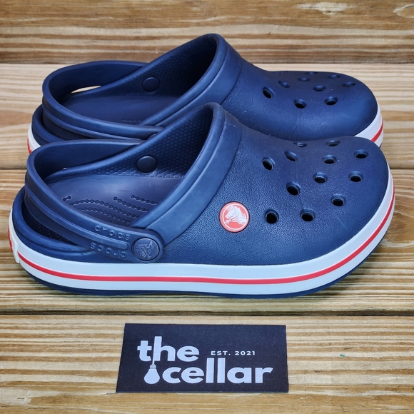CROCS Other - Crocs Junior Boys 2 Crocband Blue Casual Comfort Clog Shoes